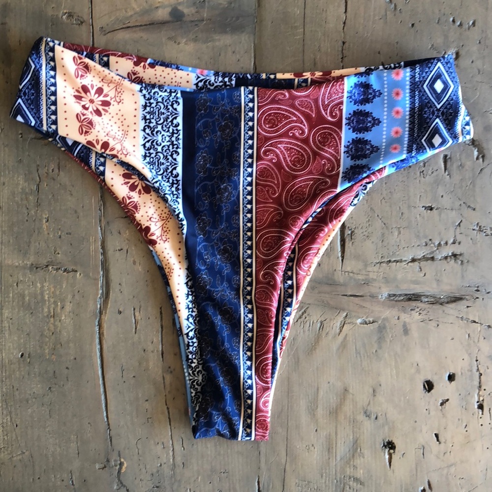 high waisted cheeky bikini bottoms